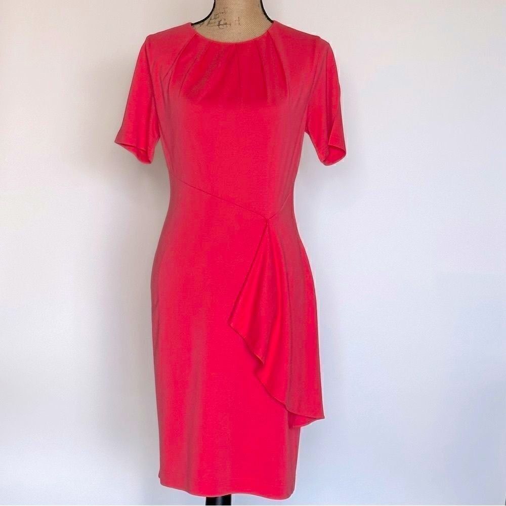 LDT Dress Women’s Short Sleeved Coral Pink